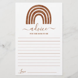 Lámina Consejo de Arcoiris de Terracota para la carta de 