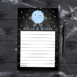 Lámina Consejo de Baby Shower de Little Monster Halloween