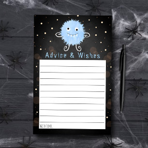 Lámina Consejo de Baby Shower de Little Monster Halloween