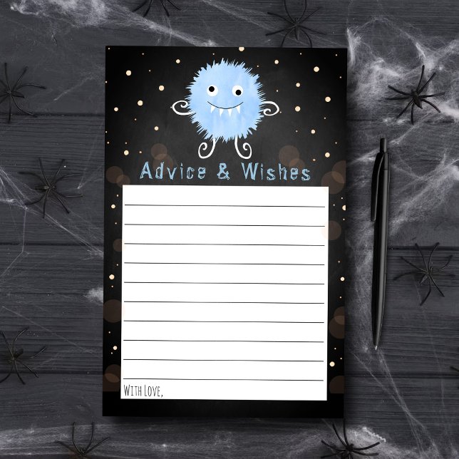 Lámina Consejo de Baby Shower de Little Monster Halloween (Subido por el creador)