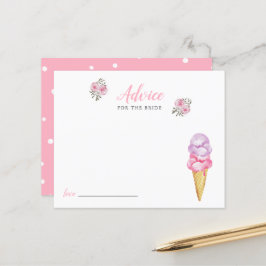 Lámina Consejo de ducha con crema de hielo para la tarjet