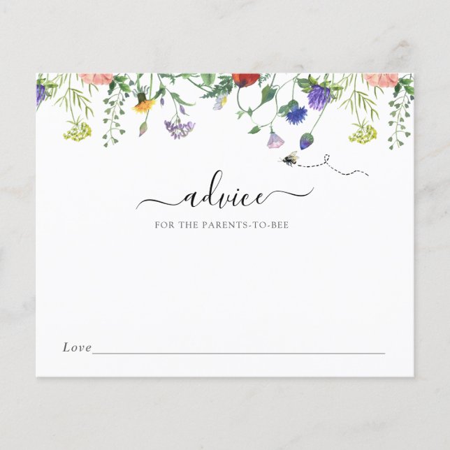 Lámina Consejo de Flores Silvestres y Abejas para los pad (Anverso)