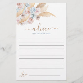 Lámina Consejo de Grass de Blue Pampas para que la madre