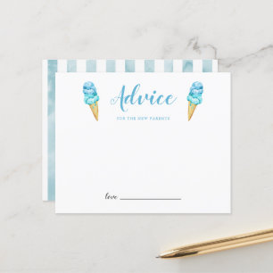 Lámina Consejo de helados azules para los nuevos padres