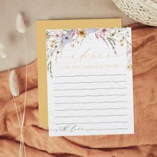 Lámina Consejo De Los Padres Para El Bebé De Flores Silve
