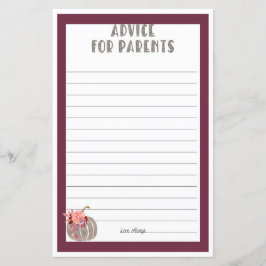 Lámina Consejo de padres de calabaza pequeña