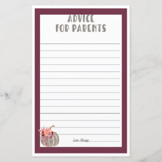 Lámina Consejo de padres de calabaza pequeña