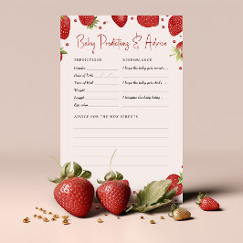 Lámina Consejo de predicciones de juego de Baby Shower de