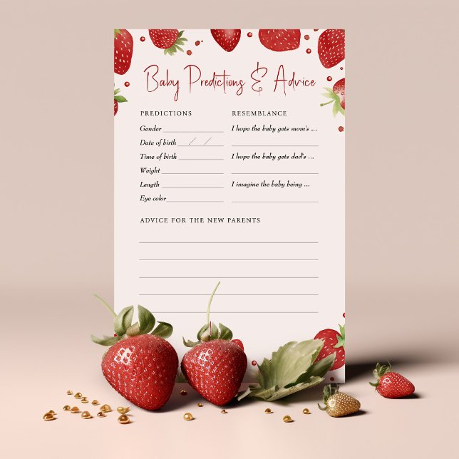 Lámina Consejo de predicciones de juego de Baby Shower de (Subido por el creador)