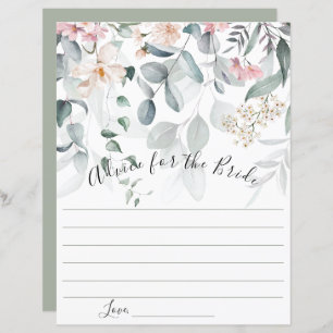 Lámina Consejo de vegetación floral rosa para la novia