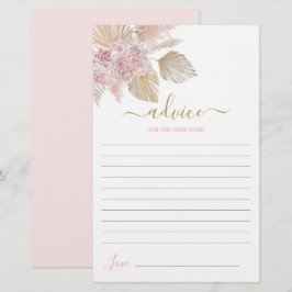 Lámina Consejo del Desierto del Boho para que la mamá sea