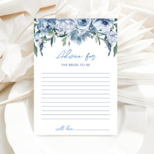 Lámina Consejo Floral azul turbulento para la novia