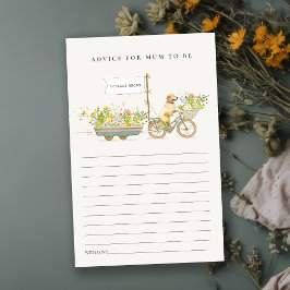 Lámina Consejo Floral De Golden Retriever Para Baby Showe