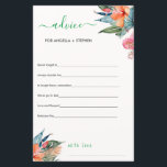 Lámina Consejo matrimonial de la Moda Boho para la tarjet<br><div class="desc">Acuarela Pampas Grass Boho Style Consejos de matrimonio para la tarjeta de novia</div>