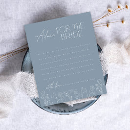 Lámina Consejo mínimo de Floral azul turbulento para la n