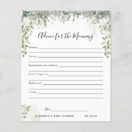 Lámina Consejo para la mamá | Juego Baby Shower