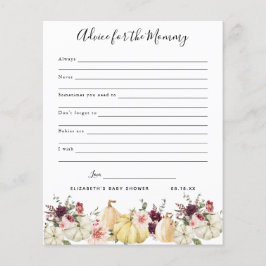 Lámina Consejo para la mamá | Juego Baby Shower