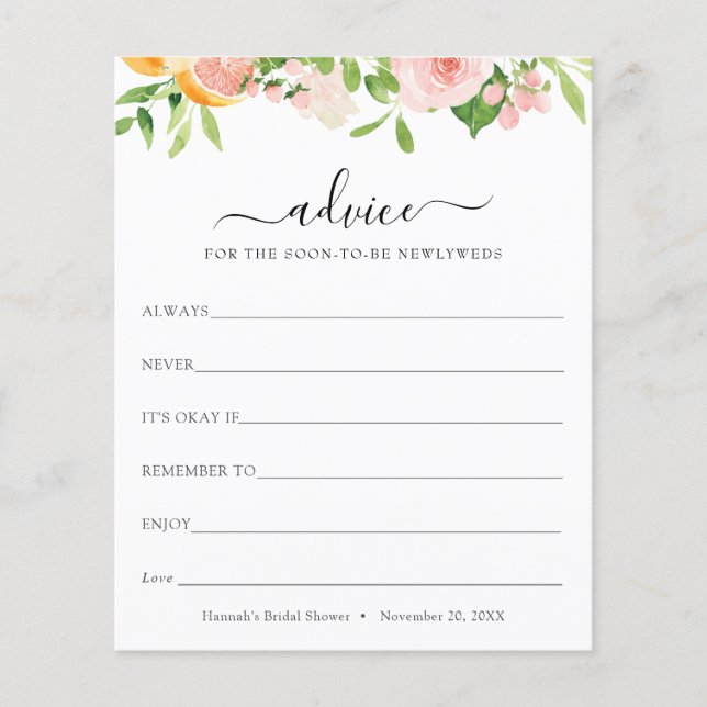 Lámina Consejo para los recién casados (Anverso)