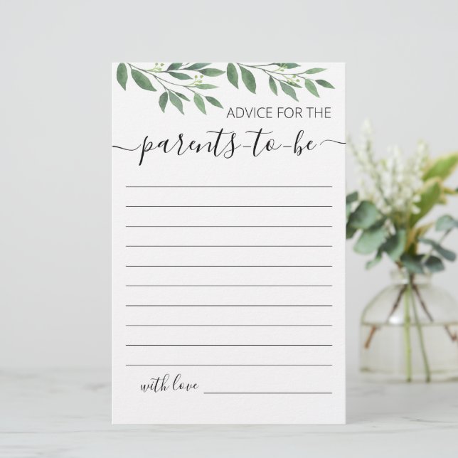 Lámina Consejo para que los padres sean fiestas de Baby S (Anverso de pie)