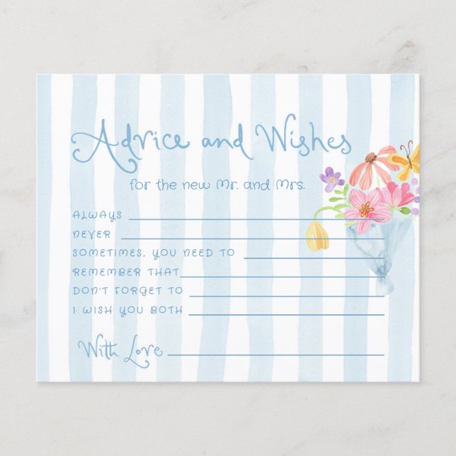 Lámina Consejo y deseos Blue retro Off Market card (Anverso)