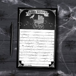 Lámina Consejos de Baby Shower de Halloween para Stroller