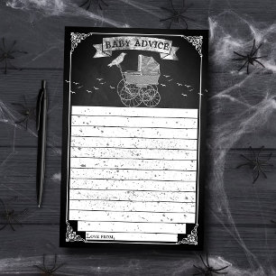 Lámina Consejos de Baby Shower de Halloween para Stroller