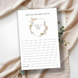 Lámina Consejos de Baby Shower para el Escudo Dusky Rubor