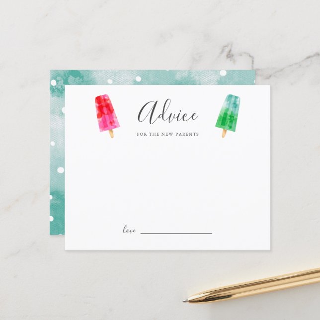 Lámina Consejos de Baby Shower para los nuevos padres (Anverso/Reverso In Situ)