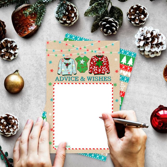 Lámina Consejos de Baby Shower para Navidades suéteres fe (Subido por el creador)