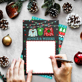 Lámina Consejos de Baby Shower para Navidades suéteres fe