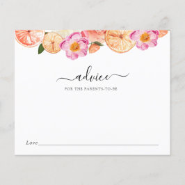 Lámina Consejos de bebé de cítricos rosados para los futu