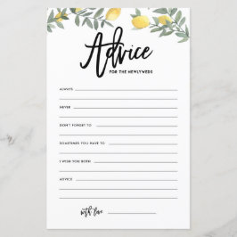 Lámina Consejos de Boho Lemon para los Bodas recién casad