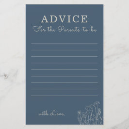 Lámina Consejos de flores silvestres azules de Topaz para