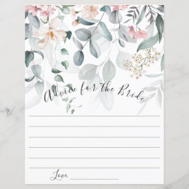 Lámina Consejos de Floristería Rosa para la Novia