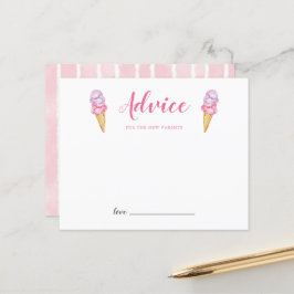 Lámina Consejos de helados rosados para los nuevos padres