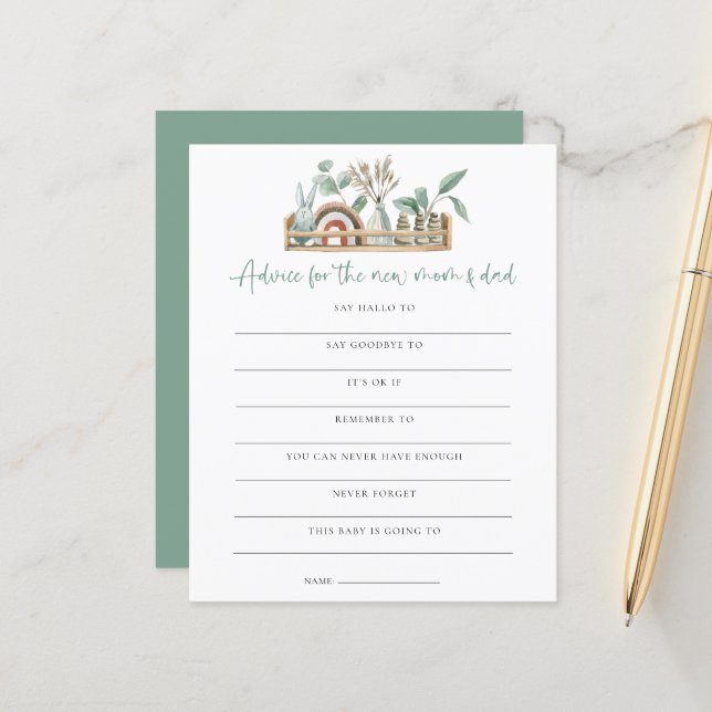 Lámina Consejos de juego de presupuesto para la nueva mam (Anverso/Reverso In Situ)