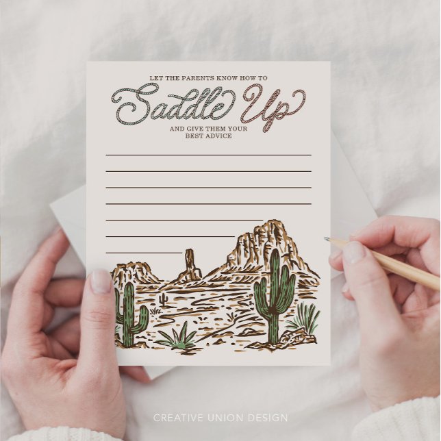 Lámina Consejos de Vaquero o Vaquera para Revelar Género  (Subido por el creador)