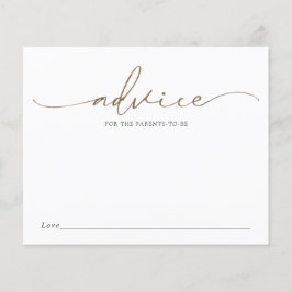 Lámina Consejos modernos de caligrafía de oro para padres