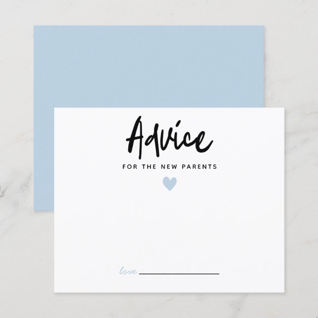 Lámina Consejos modernos del corazón azul para los nuevos (Anverso / Reverso)