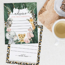 Lámina Consejos para el futuro juego de Baby Shower para 