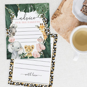 Lámina Consejos para el futuro juego de Baby Shower para