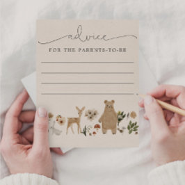 Lámina Consejos para el futuro juego de Baby Shower para 