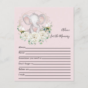 Lámina Consejos para el juego mami Baby Shower