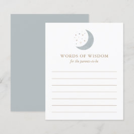 Lámina Consejos para los padres en el juego de Baby Showe