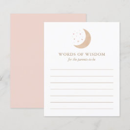 Lámina Consejos para los padres en el juego de Baby Showe