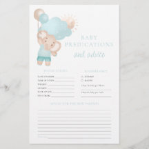 Consejos para los padres Juego de Baby Shower Elep