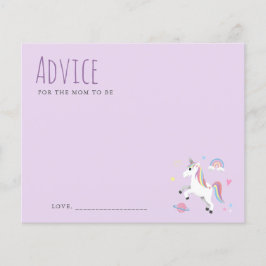Lámina Consejos Para Mamá Para Ser Morado Unicornio Baby 