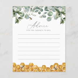 Lámina Consejos para Padres Abejan Juego de Baby Shower d