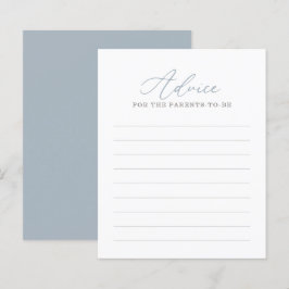 Lámina Consejos para Padres Blue Nautical Baby Shower Gam