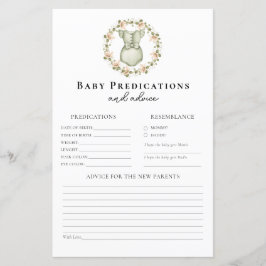 Lámina Consejos para padres Boho Girl Baby Shower Juego